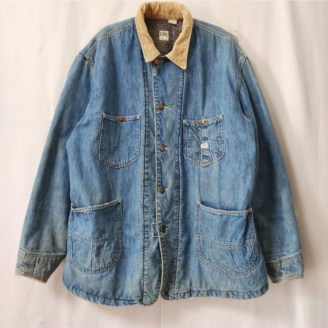 70s Lee 81LJ デニム カバーオール　裏地　ブランケット　L相当