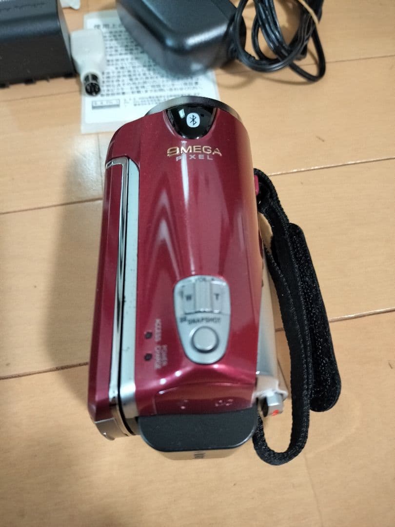 JVC GZ-HM570 赤 ビデオカメラ 予備バッテリー付き