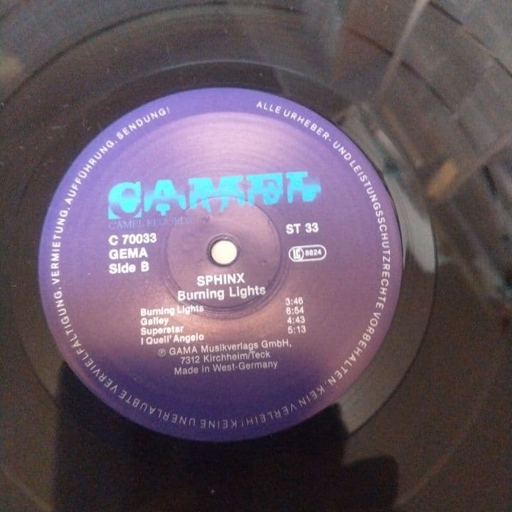 Sphinx /Burning Lights 輸入盤レコード
