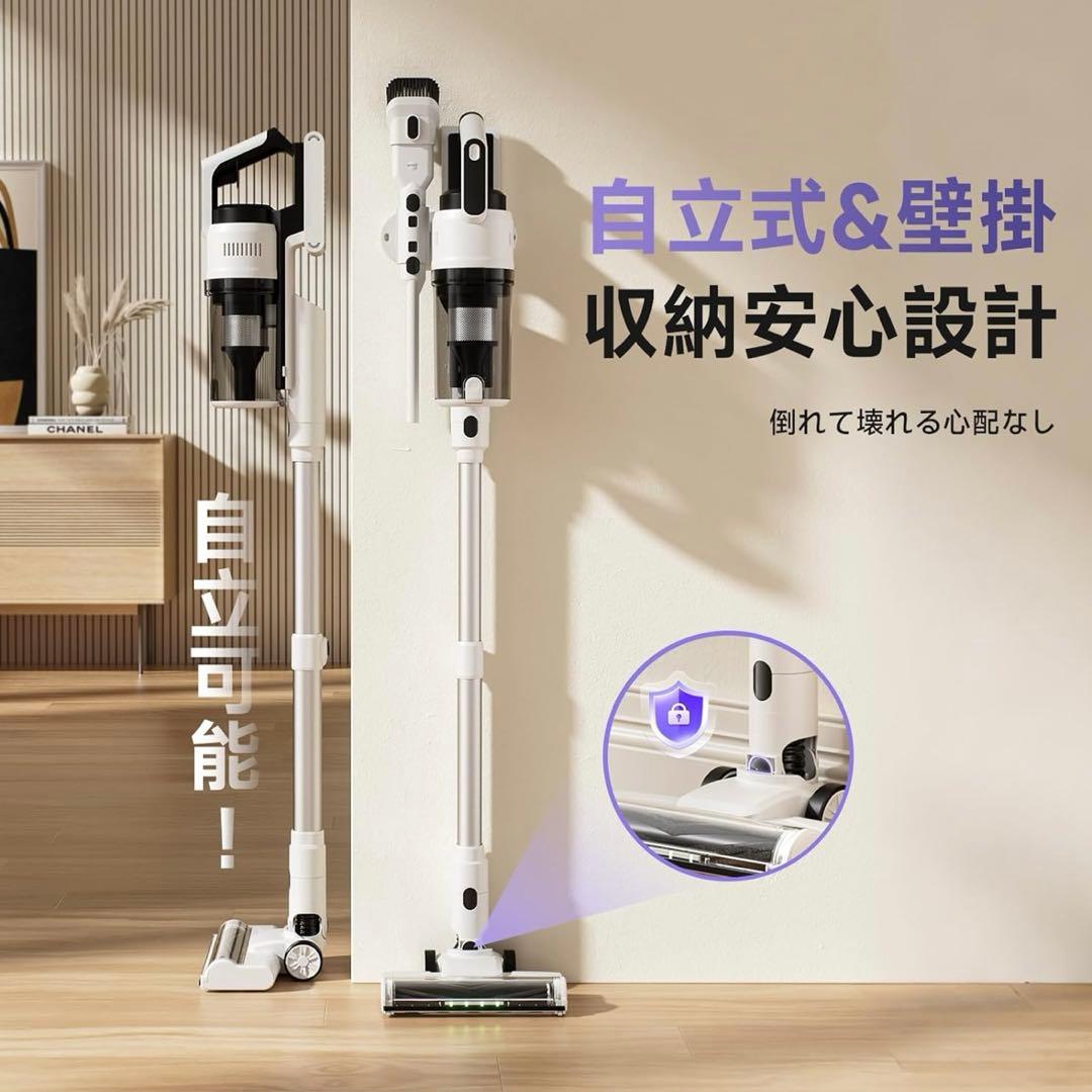 新生活にも❤️掃除機 コードレス 低騒音 着脱式バッテリー 大容量ダストカップ