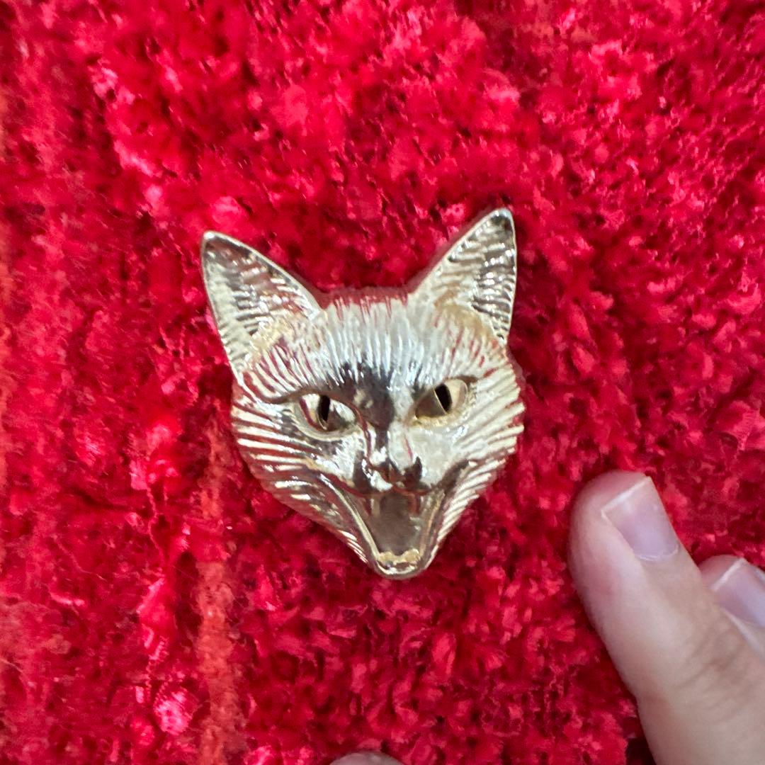 FUR FUR キャットボタンツイードカーディガン
