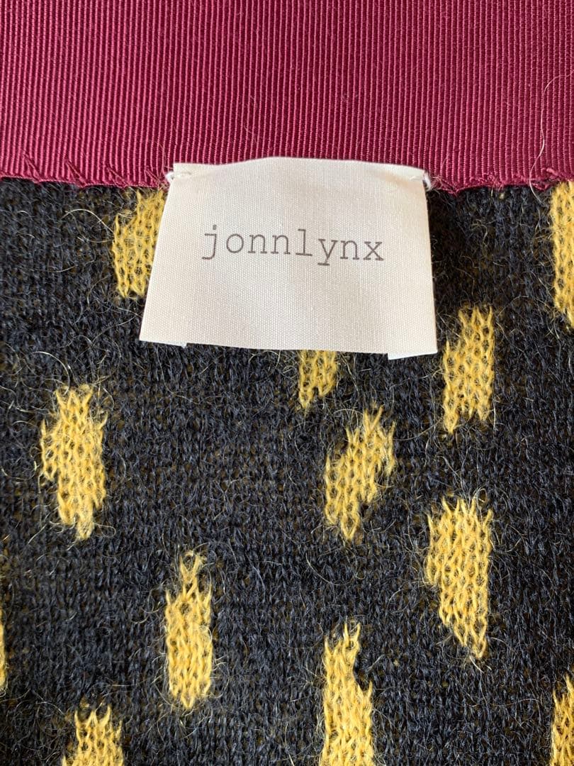 jonnlynx レオパード　モヘア ニット　カーディガン ヒョウ柄　モヘヤ