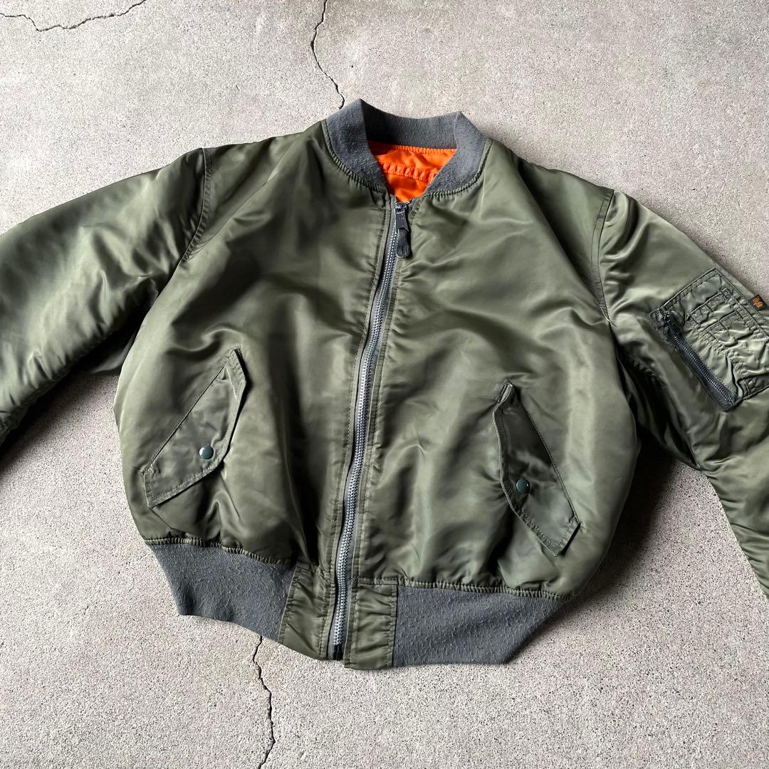 90s USA製 アルファ MA1 flight bomber jacket