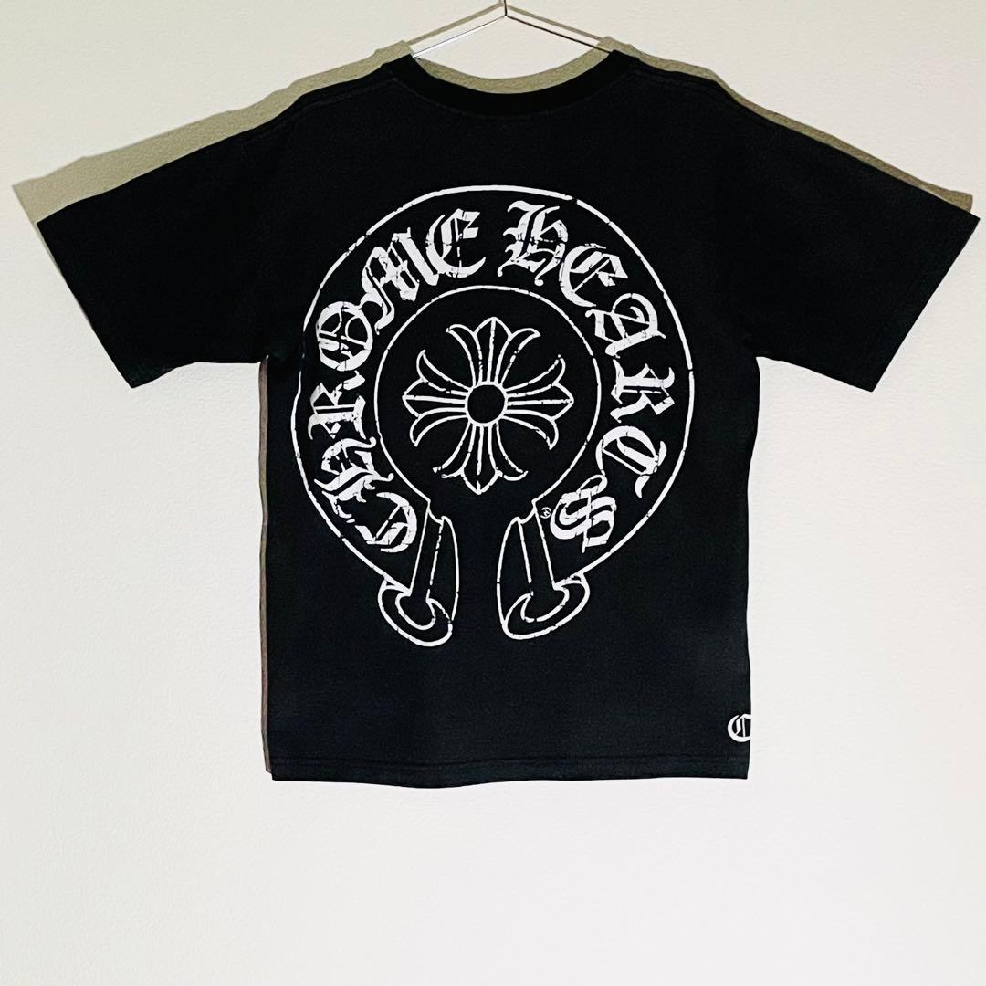 CHROME HEARTS　ホースシュー　　バック ブラック Tシャツ