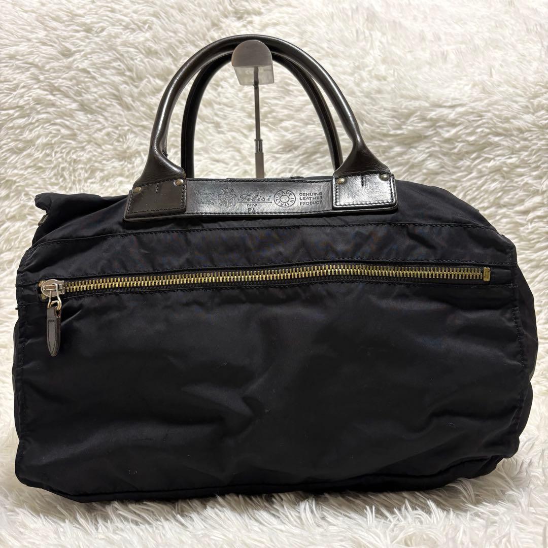 美品★Felisi 2way ボストンバッグ P4 ショルダー 黒