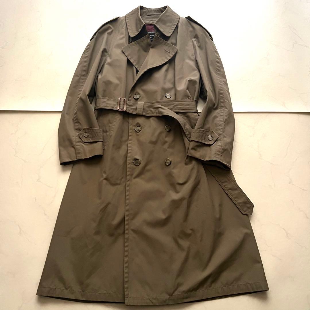 極美品 クリスチャンディオール ロング トレンチコート ライナー ベルト L相当