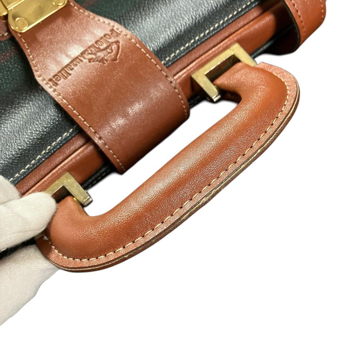 Polo Mallet ポロ ボストンバッグ グリーンチェック 旅行 トラベル