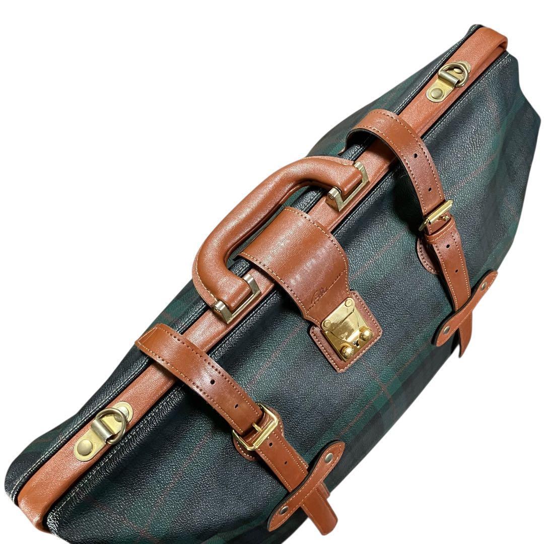 Polo Mallet ポロ ボストンバッグ グリーンチェック 旅行 トラベル