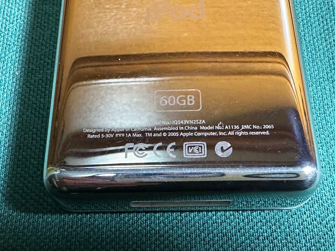 iPod Classic 5世代 MA003 60GB 新品のバッテリー