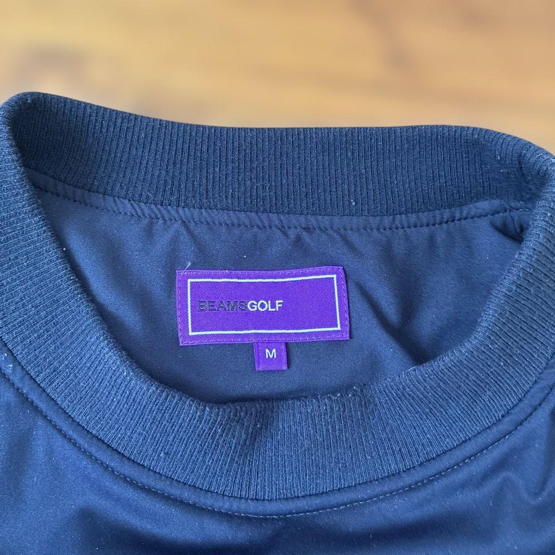 BEAMS GOLF スニード ネイビー ワッペン付プルオーバー ゴルフウェア.