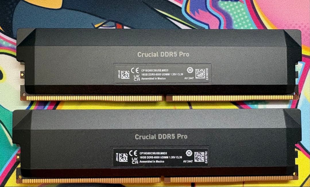 crucial DDR5 6000 32GB (16GBx2) メモリ