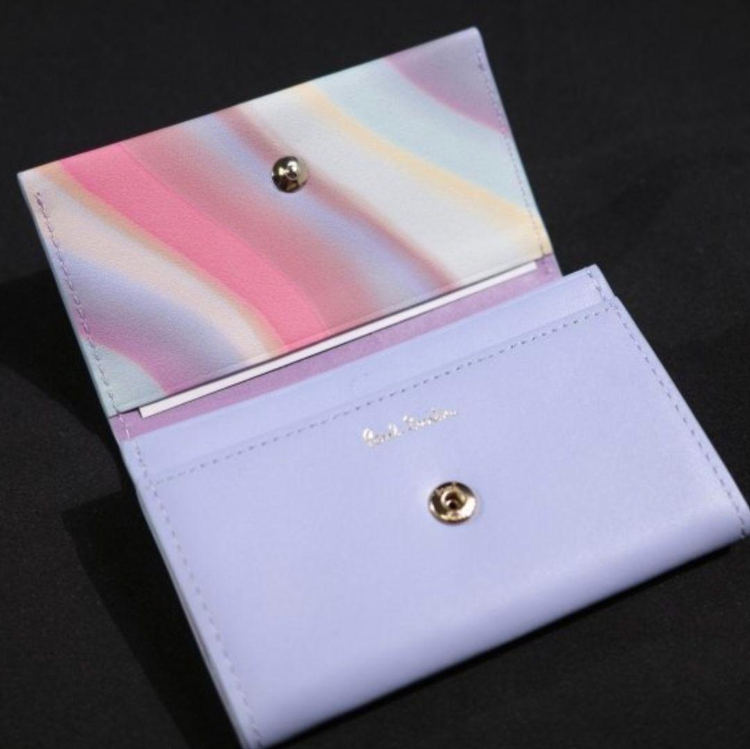 【新品】PaulSmith 本革 名刺入れ カードケース スプレースワールトリム
