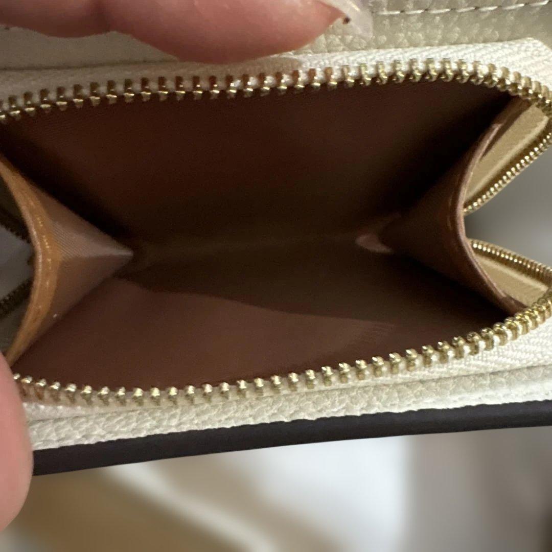 ま*ー様 COACH ホワイト 二つ折り財布