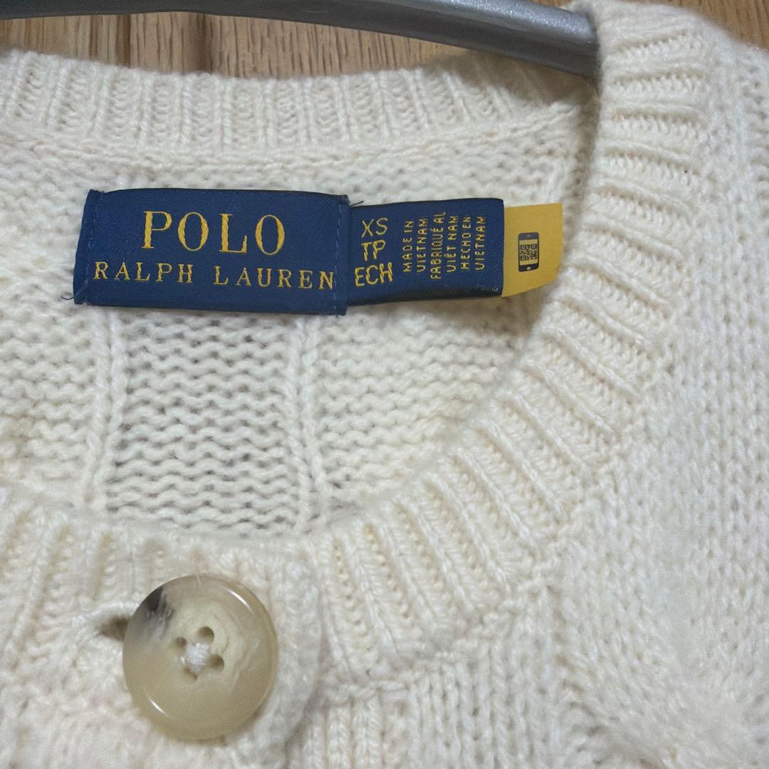 Polo Ralph Lauren アイボリー カーディガン XS
