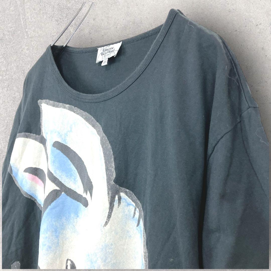 ◇【ヴィヴィアン・ウエストウッド】半袖Tシャツ M ウサギプリント 綿100％
