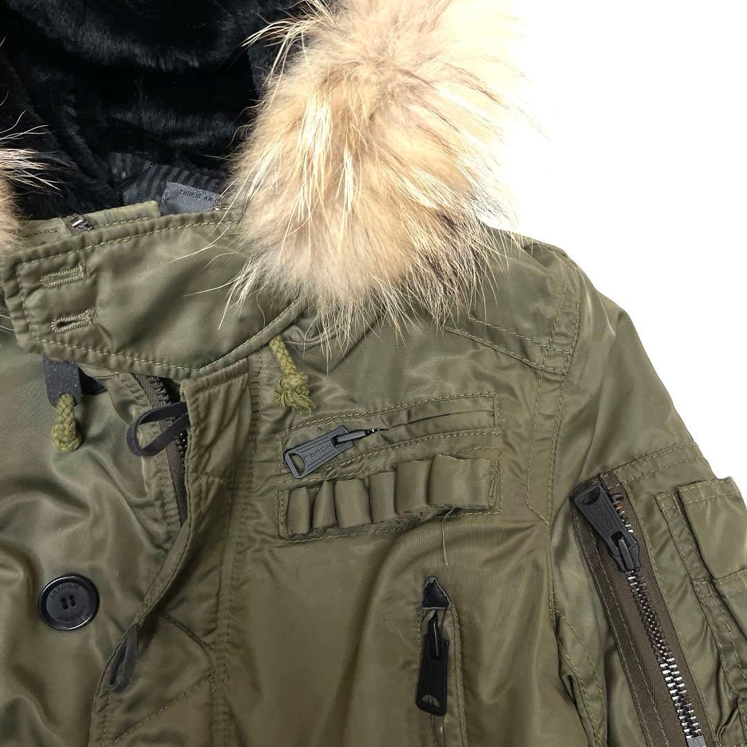 moussy マウジー ラクーンファー ミリタリー モッズコート y2k