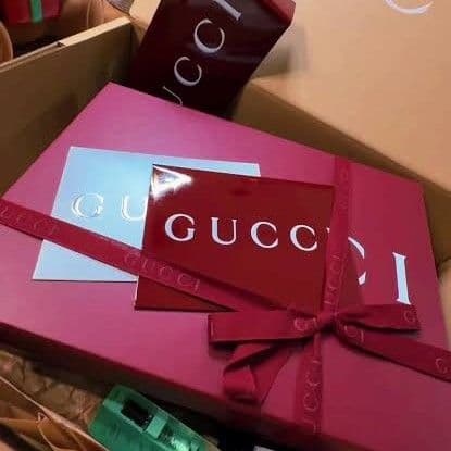 ❤極美品箱付き❤GUCCI マフラー ストール スカーフ❤黒グレー❤