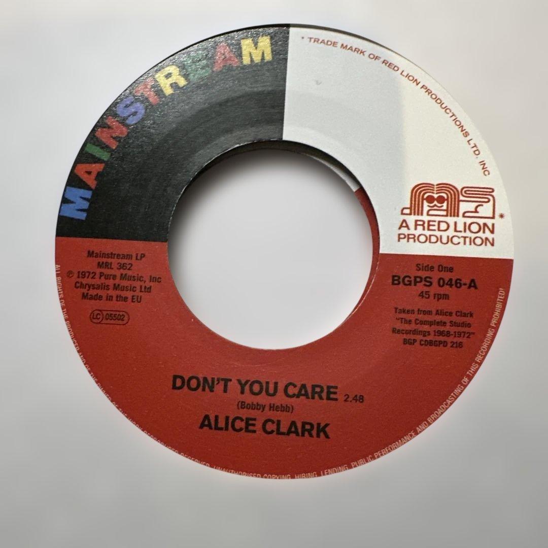 邦楽 Alice Clark / Don't You Care / 7inch