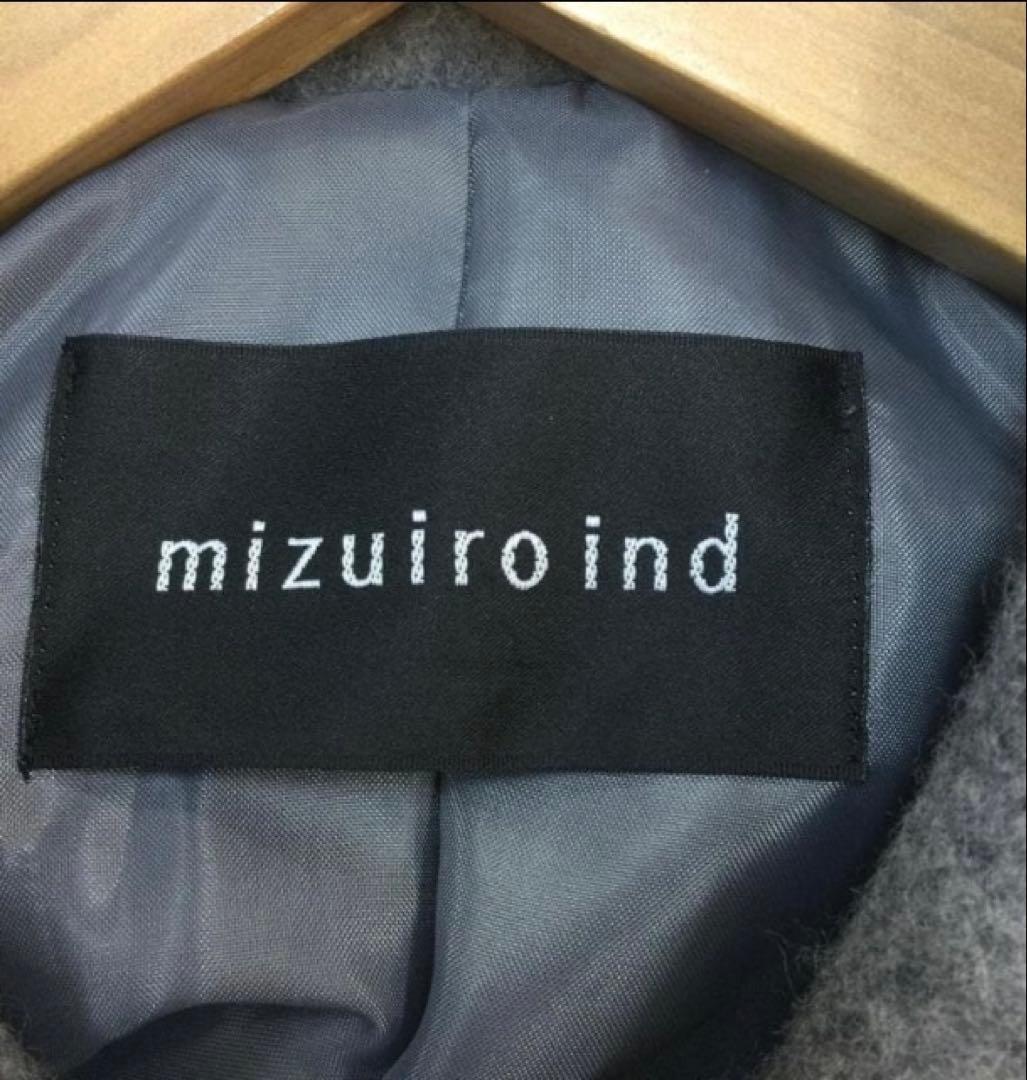 mizuiro ind ステンカラー フレアコート　ミズイロインド