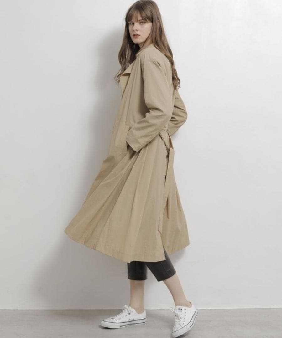 ✼美品✼ TONAL トーナル 軽量 ナイロン トレンチコート ロングコート