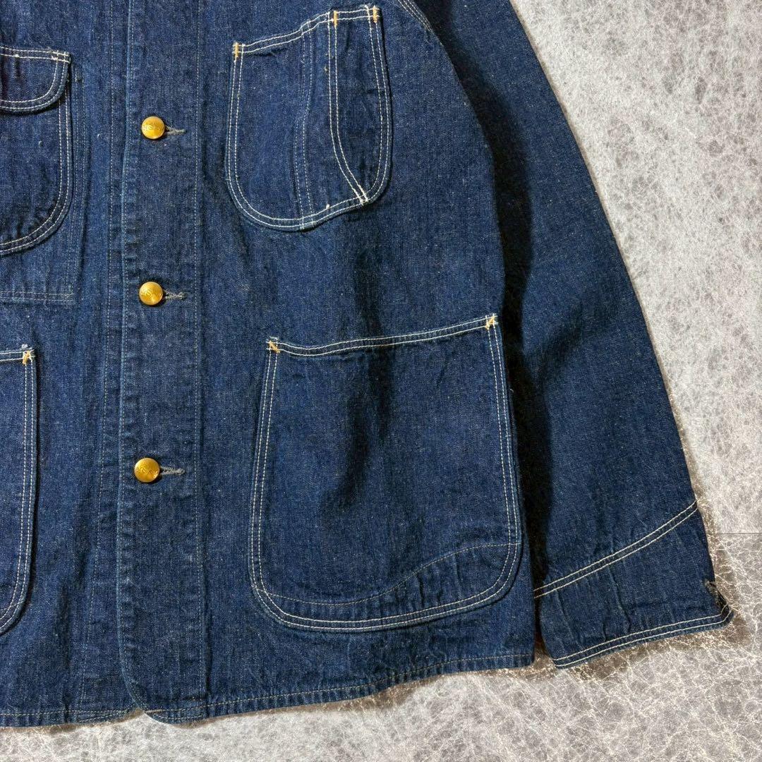 美品 オアスロウ 1950 デニムカバーオール インディゴ 2 日本製
