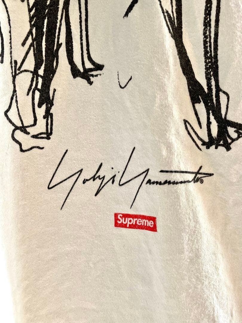 Y*】様 希少XLサイズ SUPREME ヨウジヤマモト コラボ Tシャツ 白