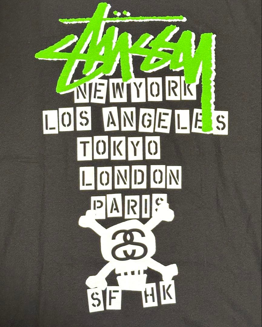 Stussy Leilow tourグラフィックTシャツ ブラック