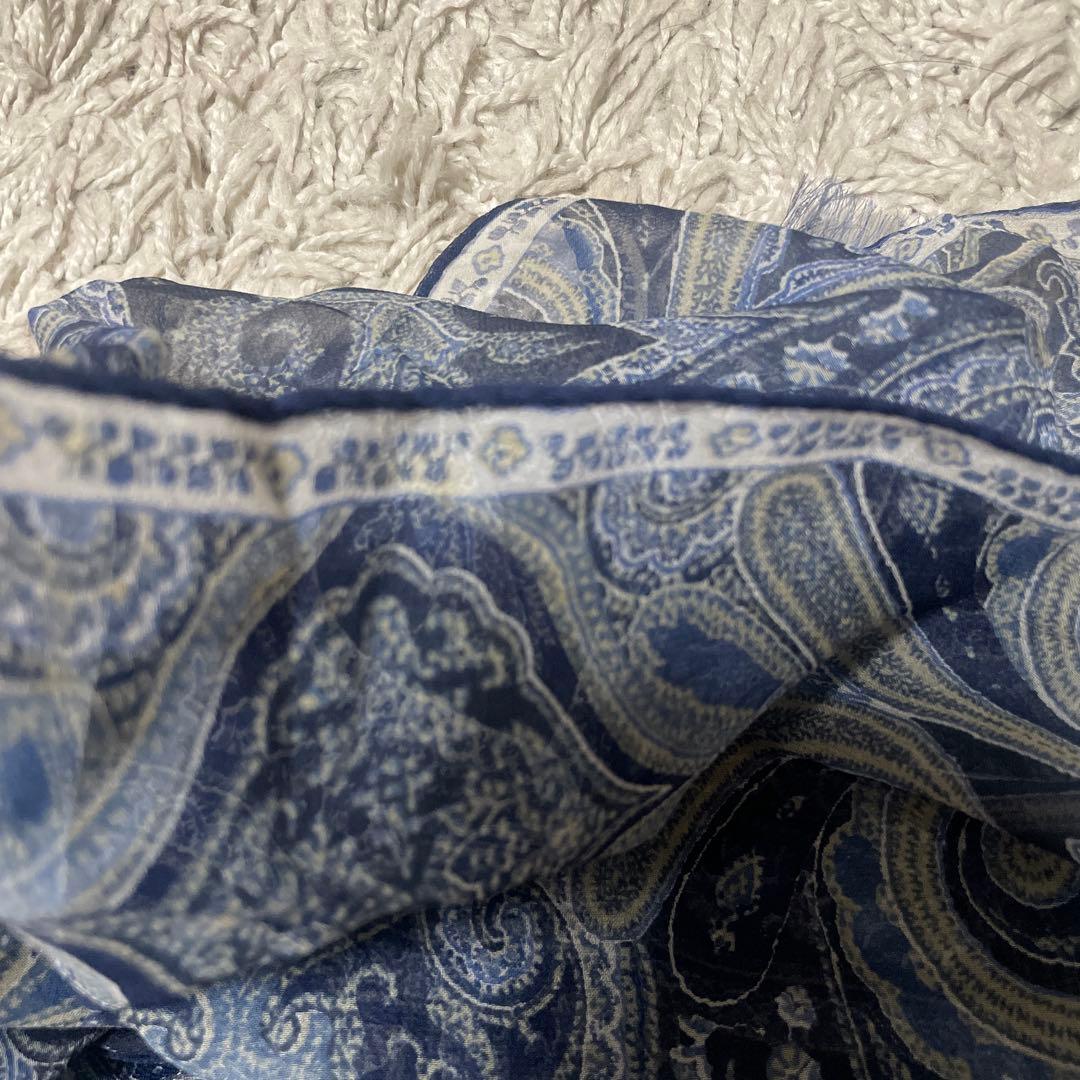 ETRO エトロ ペイズリー柄 シルクストール　シルク100%