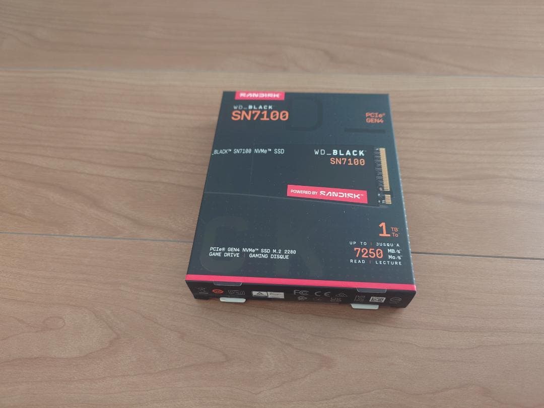 内蔵型SSD WD_Black SN7100 NVMe SSD 1TB WDS100T4X0E