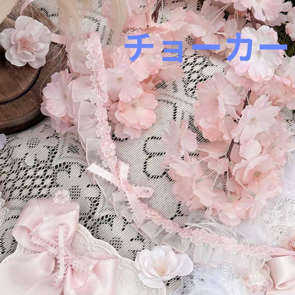 海外ロリータ 桜ワンピースセット