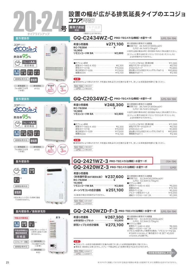 GQ-2421WZ-3 ※本体のみ