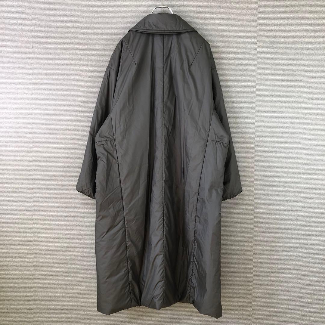 LE GLAZIK 中綿ロングコート 36 ダークグレー