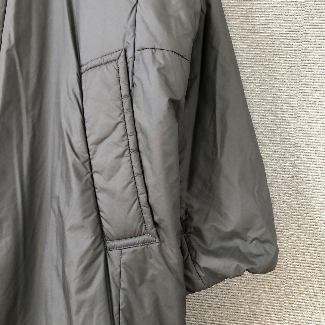 LE GLAZIK 中綿ロングコート 36 ダークグレー