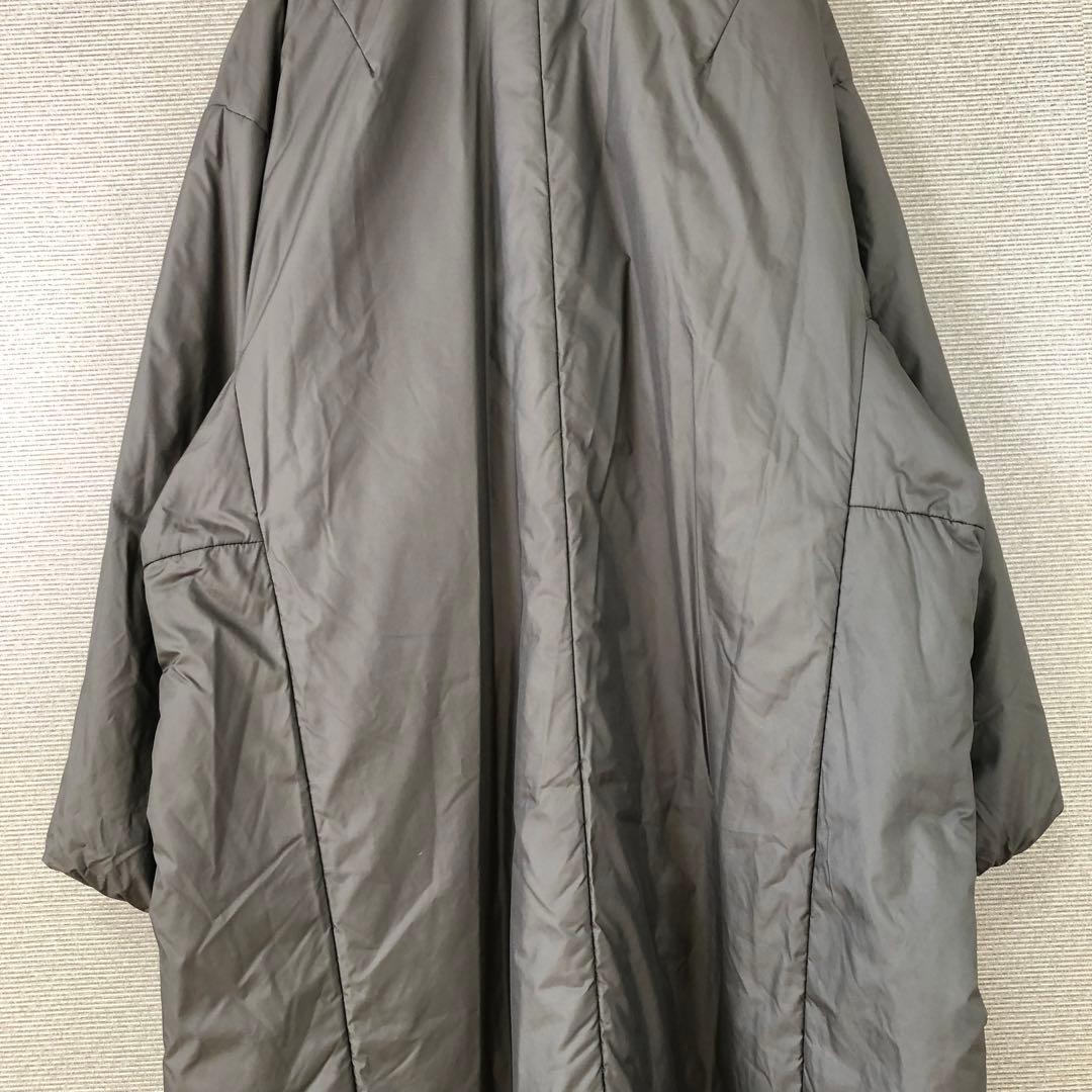 LE GLAZIK 中綿ロングコート 36 ダークグレー