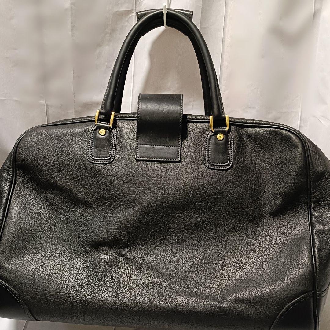 【本革希少モデル】GUCCI オールドグッチ ボストンバッグ ブラック 大容量