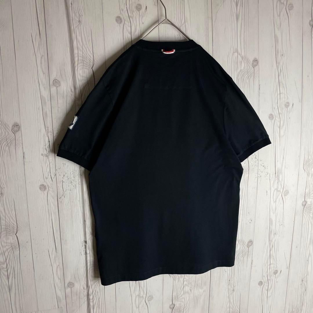【希少XLサイズ】モンクレールガムブルー★トリコロール 刺繍ロゴ tシャツ