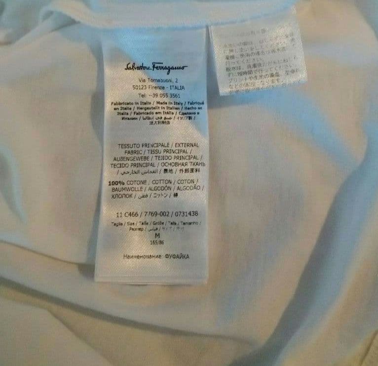 フェラガモ　半袖Tシャツ　サルヴァトーレフェラガモ