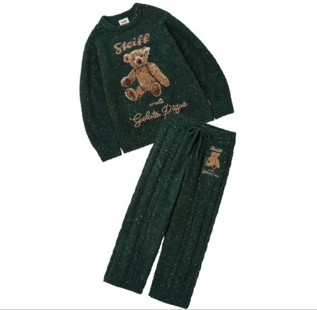 【ジェラートピケ】Steiff シュタイフ プルオーバー&ロングパンツセット