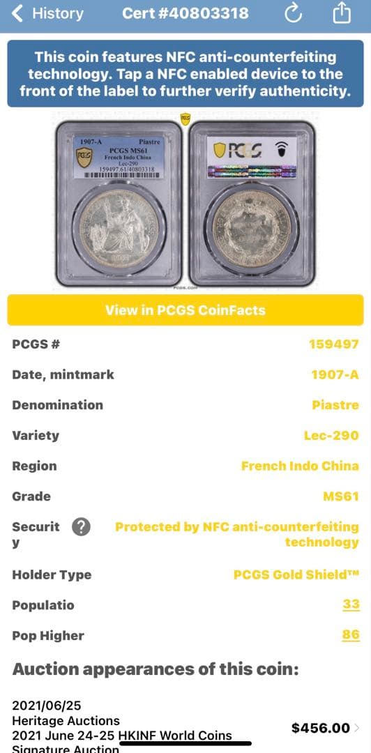 PCGS NCG アンティーク　銀貨　ピアストル