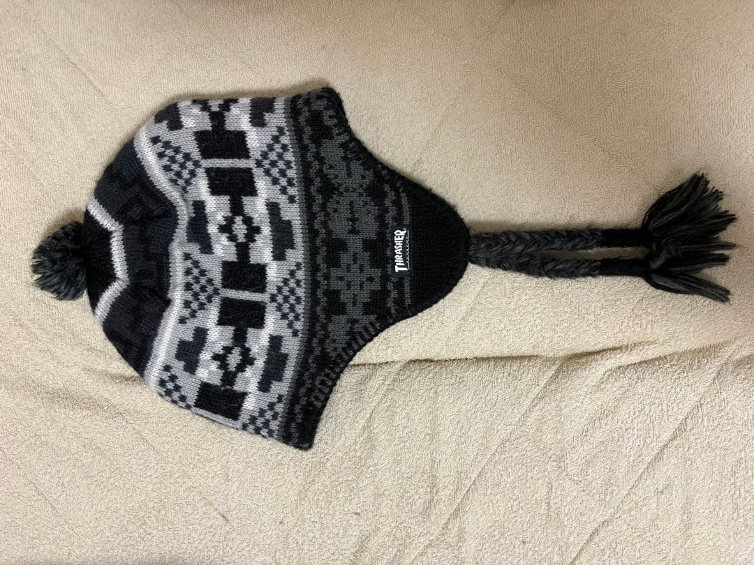 帽子 Supreme x Thrasher Earflap Beanie sk8