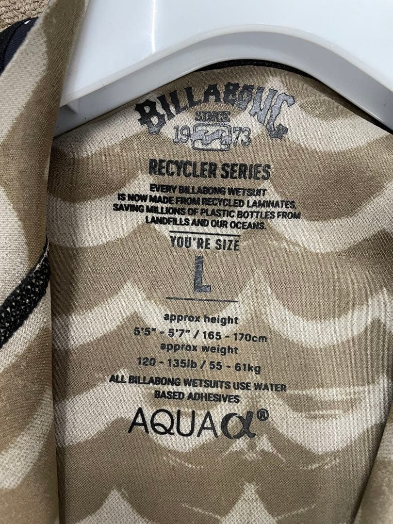 【新品•未使用•タグ付】Billabong タッパー　上下セット Lサイズ