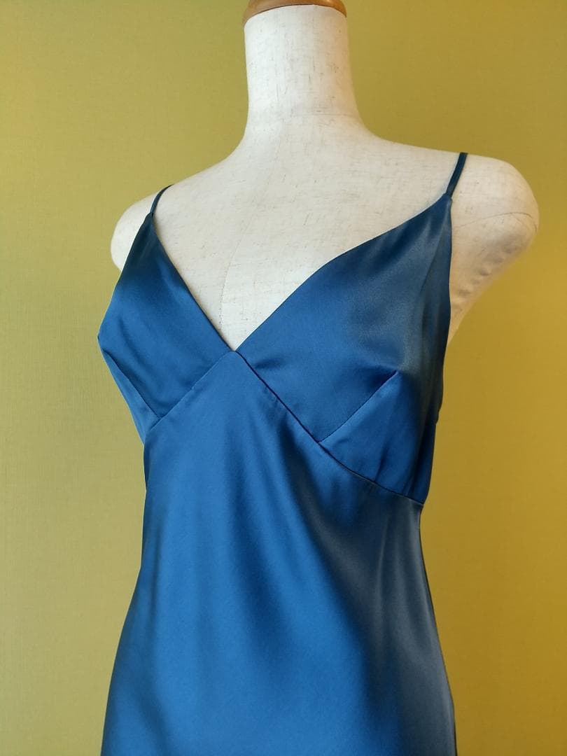 《I.D. SARRIERI》シルクスリップドレス　S
