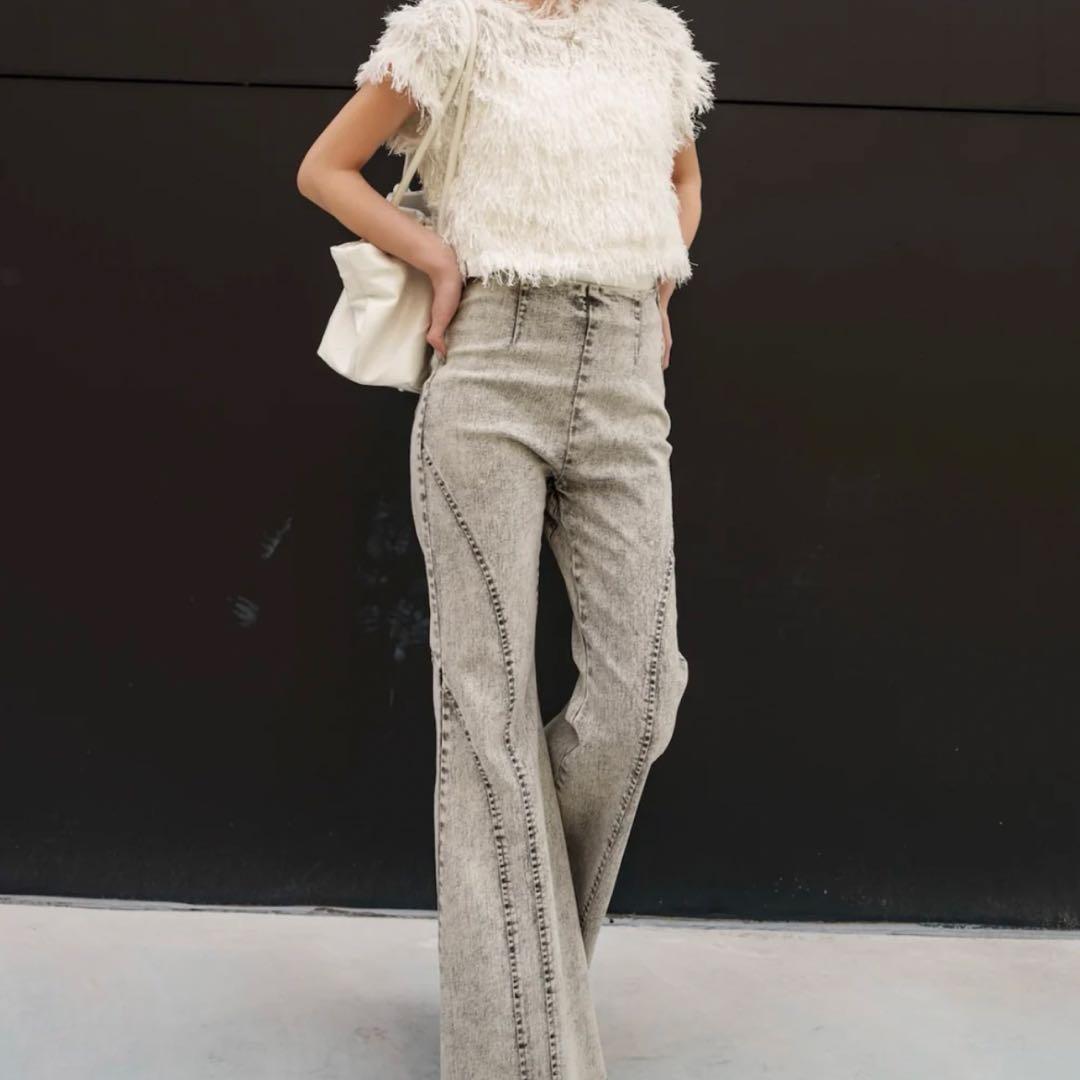 完売商品‼️マルチシーム STRETCH フレアデニム