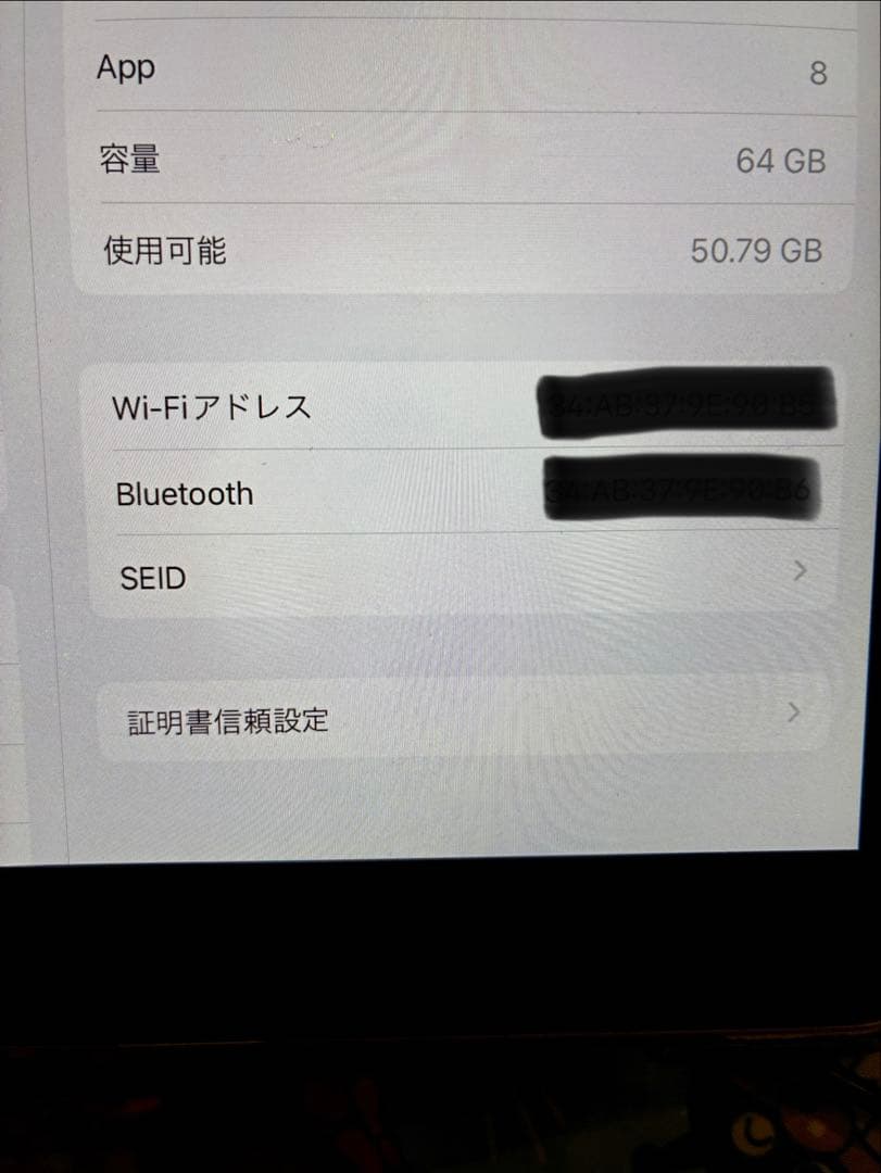 最終値下げ【美品iPad Air 2 64GB Wi-Fiモデル初期化済