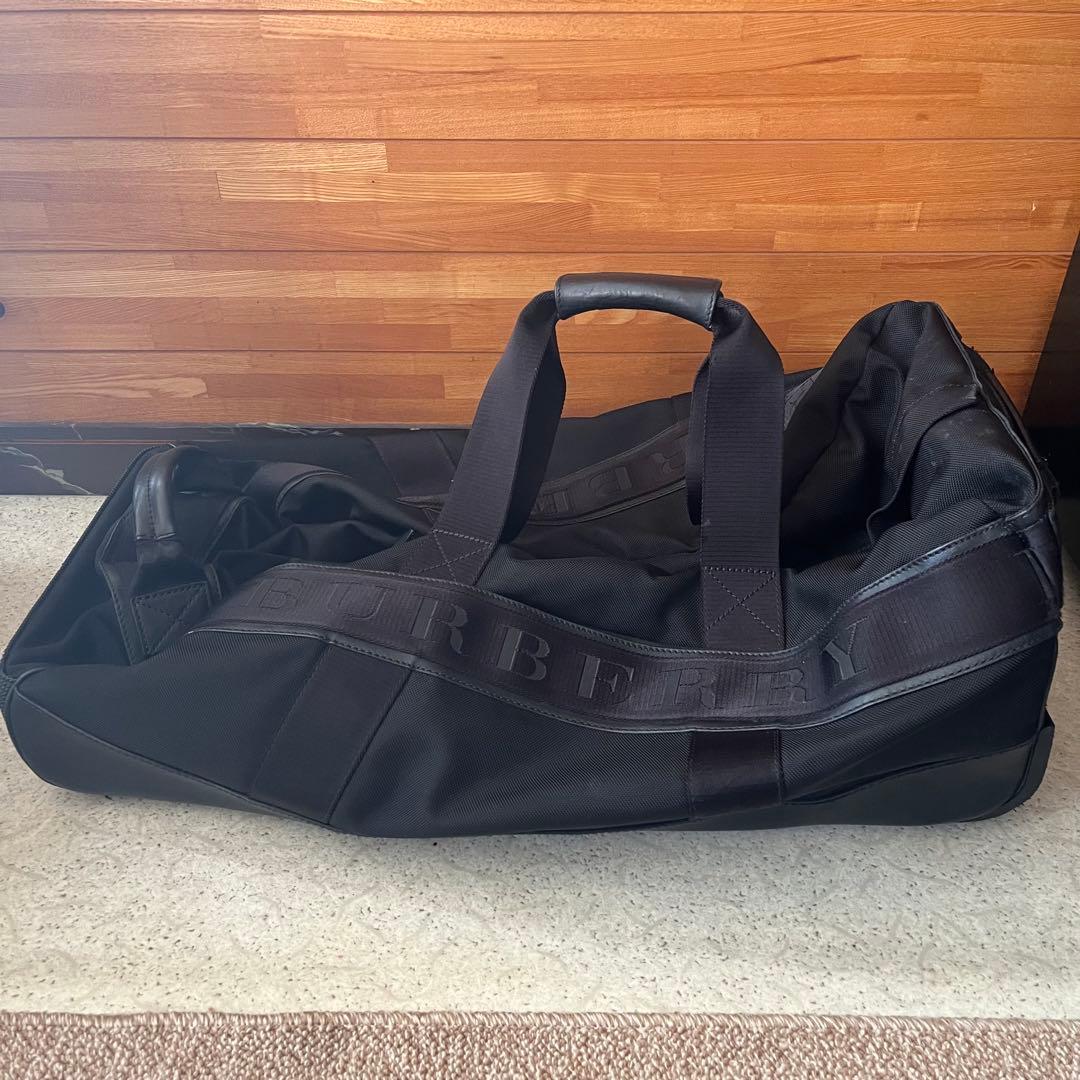 希少 BURBERRY 2way キャリーバッグ ボストンバッグ ブラック
