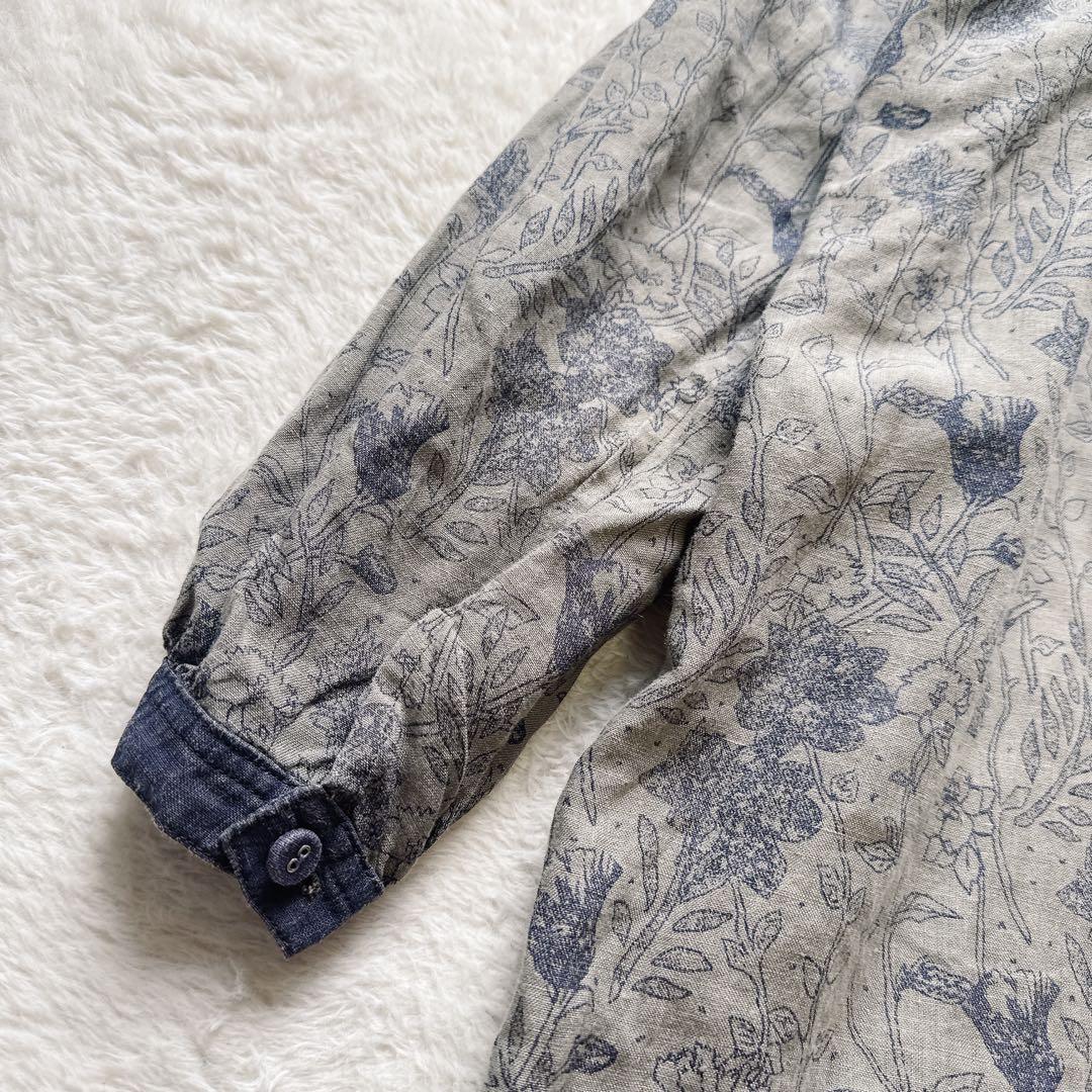 【c s】Vlas Blomme コルトレイクリネンチュニックワンピース