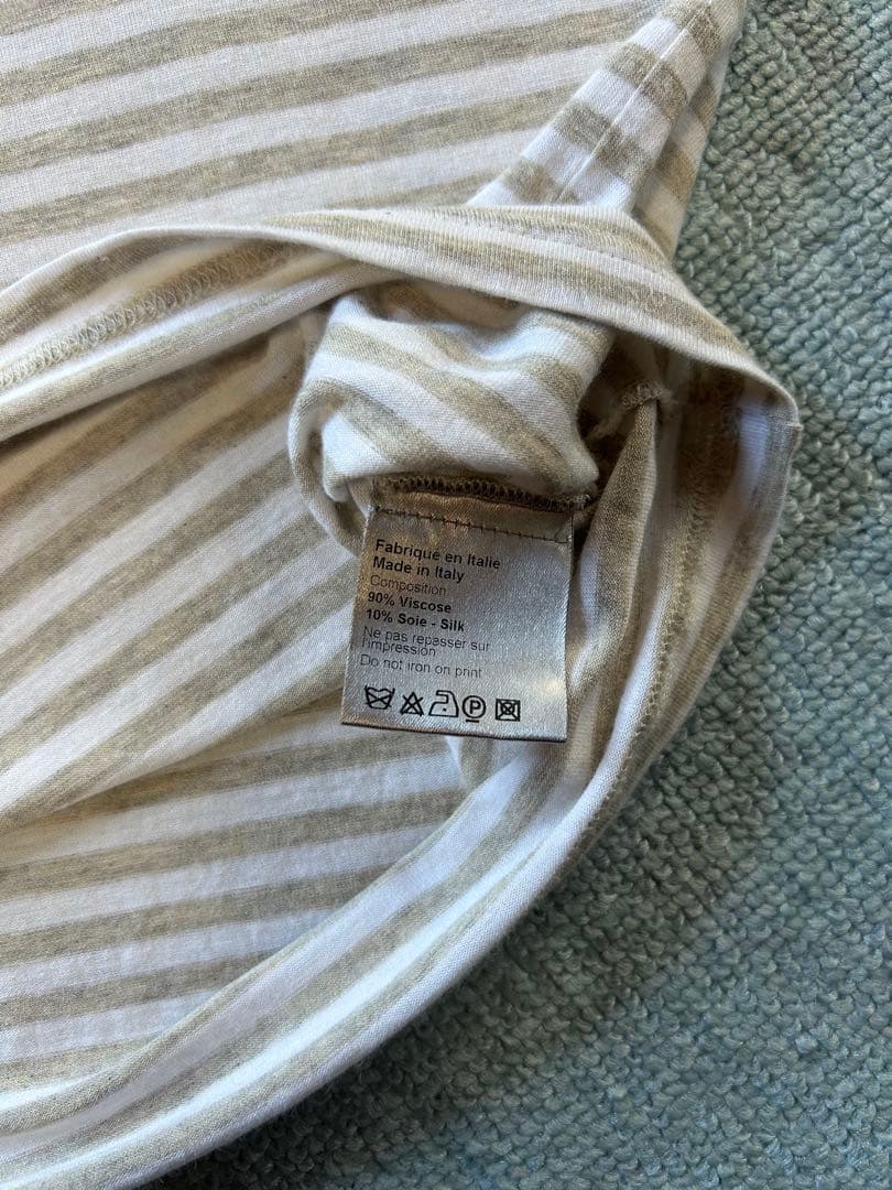 Dior クリスチャンディオールオム　半袖ボーダーTシャツ　XS