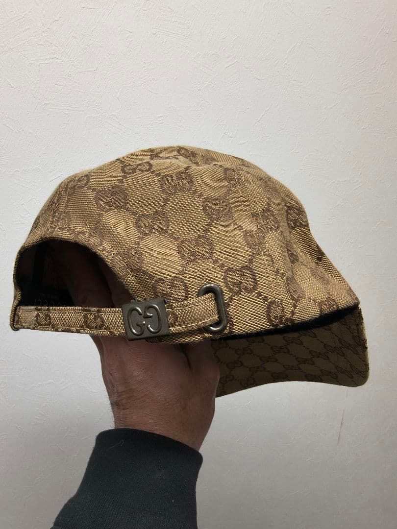 み*か様 GUCCI ベージュ GGパターン キャップ