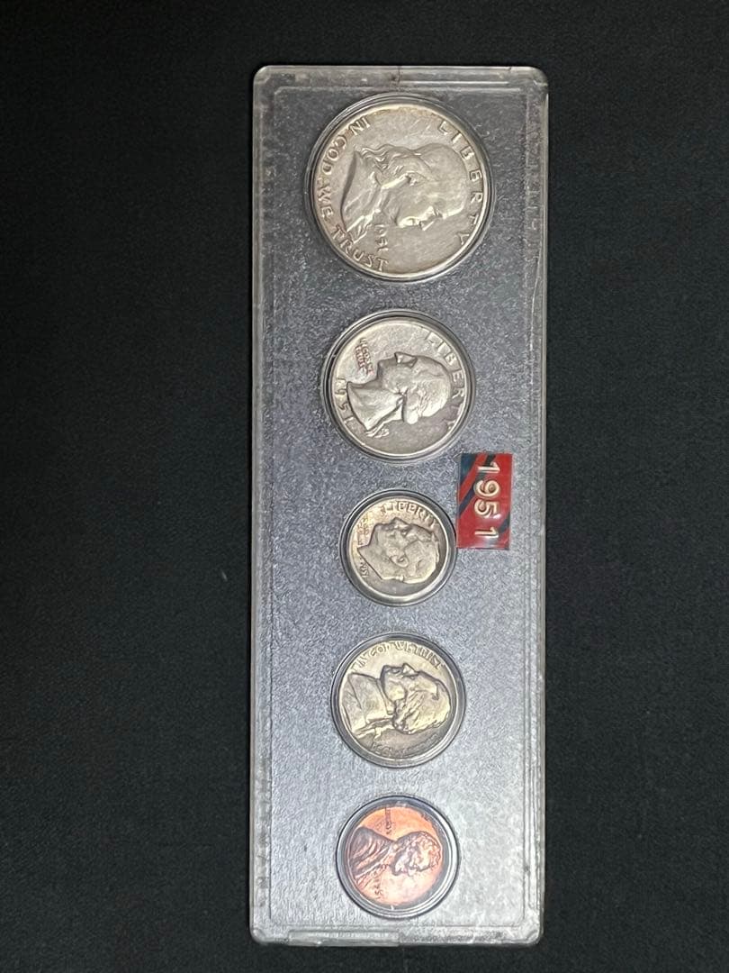 1951年プルーフセット5枚