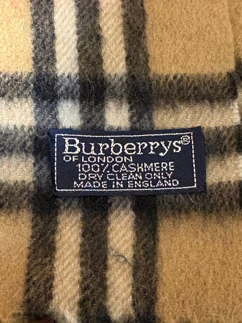 【BURBERRYS】 バーバリー カシミヤ 100%ノバチェック 即日発送可能